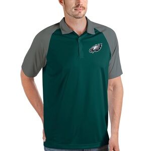 Men's Antigua Midnight Green/Steel Philadelphia Eagles Nova Polo